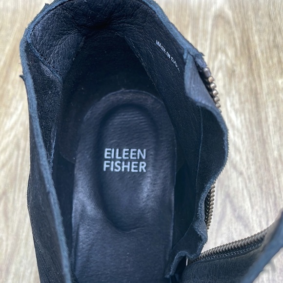 Eileen Fisher Leather Black Anke Boot - Picture 6 of 11